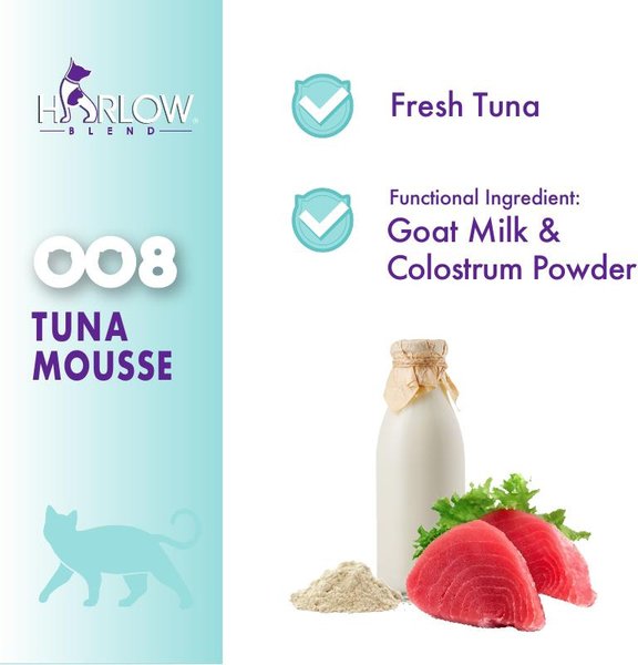 Show full view: Harlow Blend Tuna Mousse Recipe Wet Cat Food, 80-g can, case of 24 slide 5 of 7