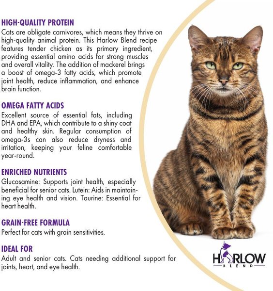 Show full view: Harlow Blend Chicken Mousse Recipe Wet Cat Food, 80-g can, case of 24 slide 7 of 7