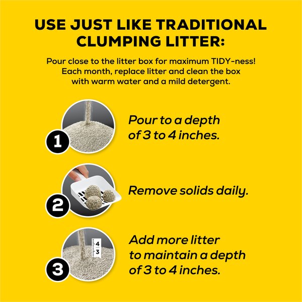 Show full view: Tidy Cats LightWeight 4-in-1 Strength Multi-Cat Cat Litter, 5.44-kg box slide 5 of 9