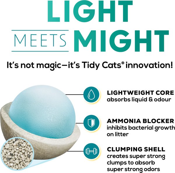 Show full view: Tidy Cats LightWeight Free & Clean Unscented Multi-Cat Cat Litter, 5.44-kg box slide 3 of 9