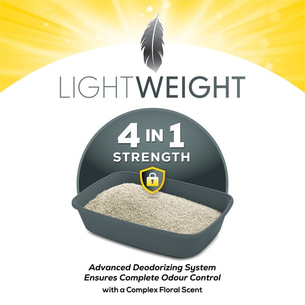 Show full view: Tidy Cats LightWeight 4-in-1 Strength Multi-Cat Cat Litter, 5.44-kg box slide 6 of 9