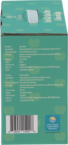 Show full view: Dofu Cat Sweet Apple Scented Spa Clumping Cat Litter, 5-kg box slide 3 of 9