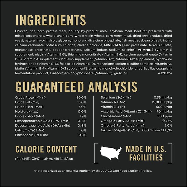 Show full view: Purina Pro Plan Small Breed Adult 7+ Shredded Blend Chicken & Rice Formula Dry Dog Food, 2.72-kg bag slide 9 of 10