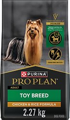Purina Pro Plan Toy Breed Chicken & Rice Formula Dry Dog Food, 2.27-kg bag