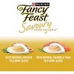Show in main carousel: Fancy Feast Savoury Puree Naturals Best Sellers Variety Pack Lickable Cat Treats, 10-g sachet, case of 16 slide 7 of 9