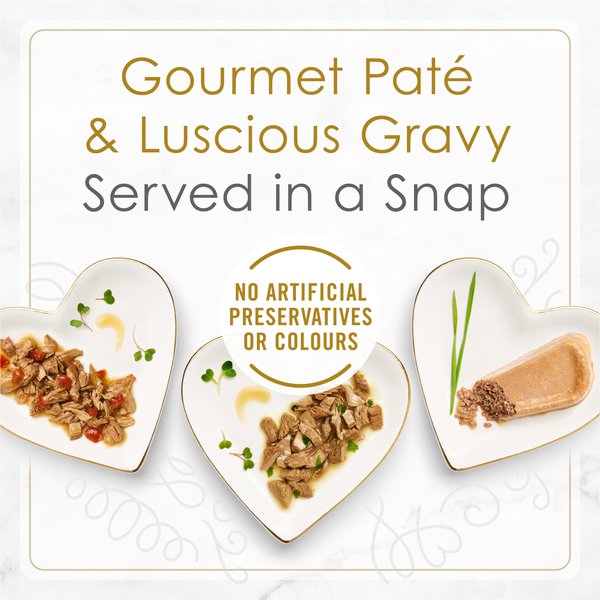 Show full view: Fancy Feast Petites Seafood Favourites Variety Pack Wet Cat Food, 79.4-g tray, case of 24 slide 7 of 9