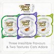 Show in main carousel: Fancy Feast Petites Poultry Favourites Variety Pack Wet Cat Food, 79.4-g tray, case of 24 slide 6 of 9
