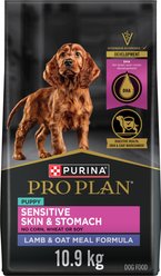 Purina Pro Plan Development Sensitive Skin & Stomach Lamb & Rice Formula Puppy Dry Dog Food, 10.9-kg bag