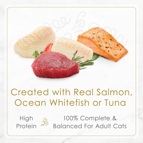 Show full view: Fancy Feast Petites Seafood Favourites Variety Pack Wet Cat Food, 79.4-g tray, case of 24 slide 4 of 9