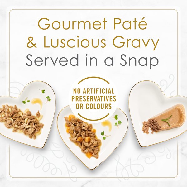 Show full view: Fancy Feast Petites Poultry Favourites Variety Pack Wet Cat Food, 79.4-g tray, case of 24 slide 7 of 9