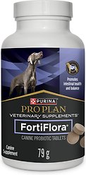 Purina Pro Plan Veterinary Supplements FortiFlora Canine Probiotic Tablets Dog Supplement, 45 count