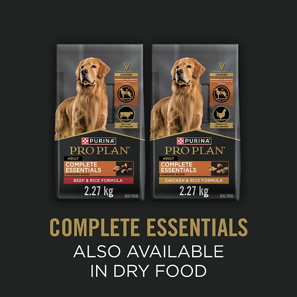 Show full view: Purina Pro Plan Complete Essentials Poultry Variety Pack Wet Dog Food, 368-g can, case of 12 slide 10 of 16