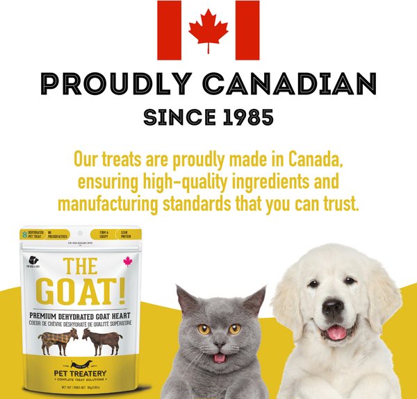 Show full view: The Granville Island Pet Treatery The GOAT! Premium Dehydrated Goat Heart, 80-g bag slide 3 of 7