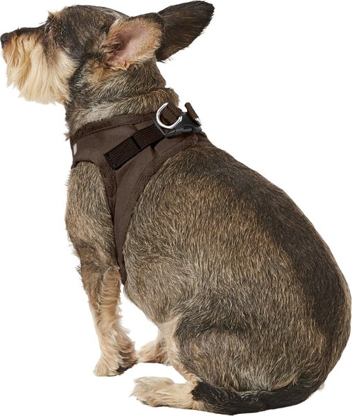 Show full view: Best Pet Supplies Voyager Plush Suede Dog Harness, Chocolate, Medium slide 6 of 10