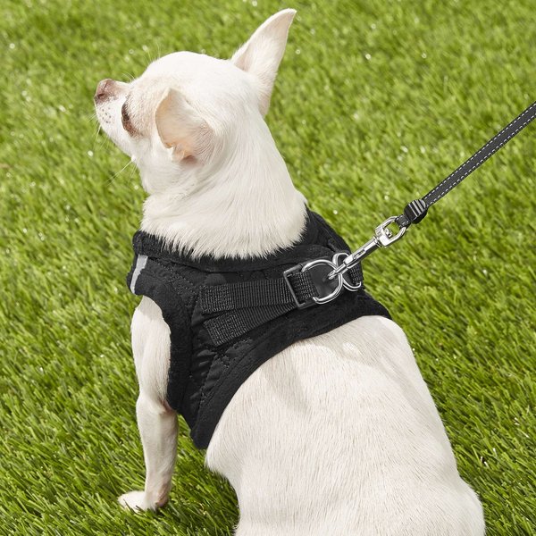 Show full view: Best Pet Supplies Voyager Padded Fleece Dog Harness, Black, X-Small slide 8 of 10