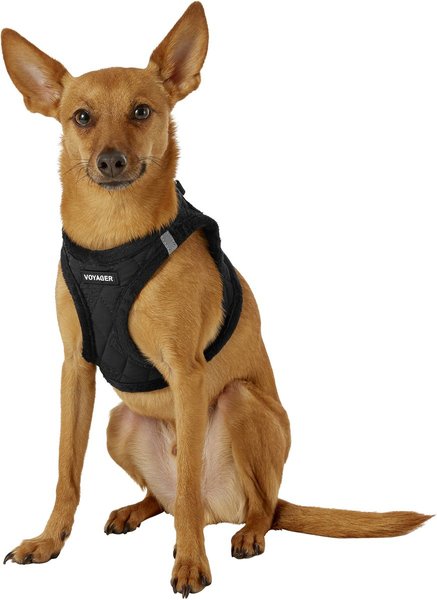 Show full view: Best Pet Supplies Voyager Padded Fleece Dog Harness, Black, Small slide 3 of 10