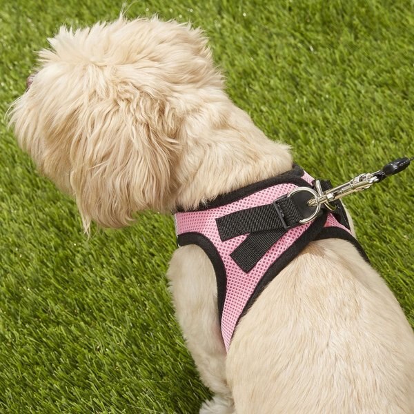 Show full view: Best Pet Supplies Voyager Black Trim Mesh Dog Harness, Pink, Medium slide 8 of 10
