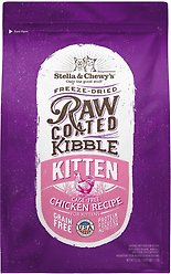 Stella & Chewy's Chicken Flavored Raw Coated Cage-Free Kitten Dry Cat Food, 2.27-kg bag