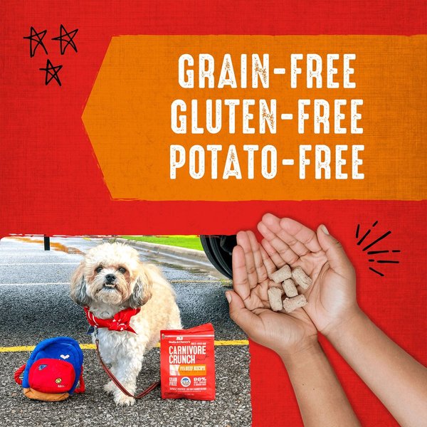 Show full view: Stella & Chewy's Carnivore Crunch Grass-Fed Beef Recipe Freeze-Dried Raw Dog Treats, 3.25-oz bag slide 5 of 10