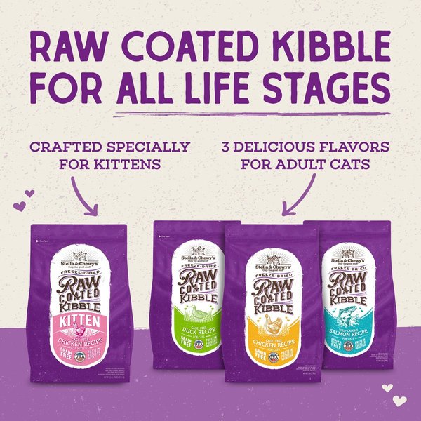 Show full view: Stella & Chewy's Chicken Flavored Raw Coated Cage-Free Kitten Dry Cat Food, 2.27-kg bag slide 8 of 9