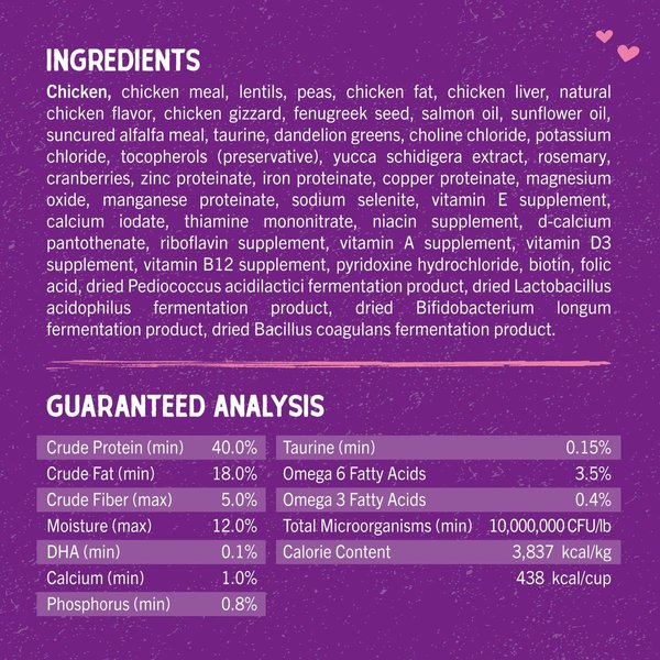 Show full view: Stella & Chewy's Chicken Flavored Raw Coated Cage-Free Kitten Dry Cat Food, 2.27-kg bag slide 3 of 9