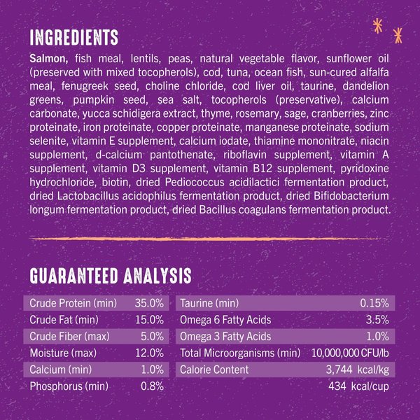 Show full view: Stella & Chewy's Raw Blend Wild Caught Recipe Dry Cat Food, 2.27-kg bag slide 3 of 9