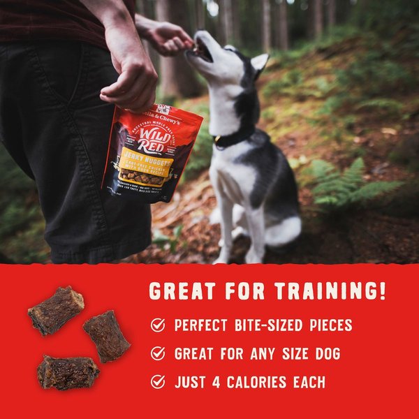 Show full view: Stella & Chewy's Wild Red Jerky Nuggets Chicken & Duck Recipe Grain-Free Dog Treats, 6-oz bag slide 6 of 8