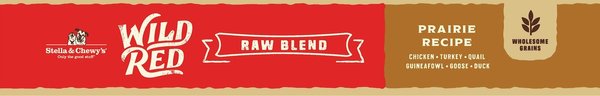 Show full view: Stella & Chewy's Wild Red Raw Blend Kibble Wholesome Grains Prairie Recipe Dry Dog Food, 9.53-kg bag slide 5 of 6