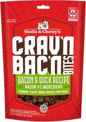 Stella & Chewy's Crav'n Bac'n Bites Bacon & Duck Recipe Dog Treats, 8.25-oz bag