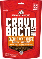 Stella & Chewy's Crav'n Bac'n Bites Bacon & Beef Recipe Dog Treats, 8.25-oz bag
