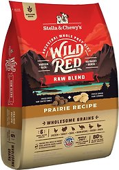 Stella & Chewy's Wild Red Raw Blend Kibble Wholesome Grains Prairie Recipe Dry Dog Food, 9.53-kg bag