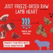 Show in main carousel: Stella & Chewy's Lamb Heart Freeze-Dried Raw Dog Treats, 3-oz bag slide 5 of 9