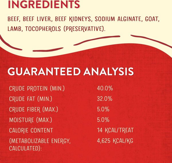 Show full view: Stella & Chewy's Red Meat Wild Weenies Freeze-Dried Raw Dog Treats, 3.25-oz bag slide 4 of 9