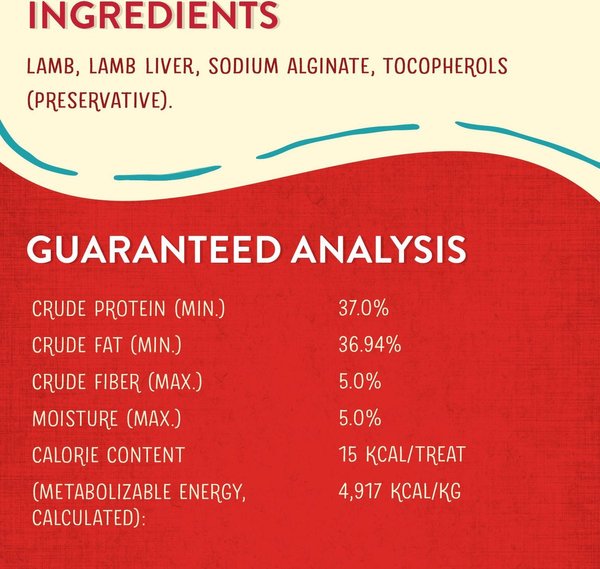 Show full view: Stella & Chewy's Lamb Wild Weenies Freeze-Dried Raw Dog Treats, 3.25-oz bag slide 3 of 9