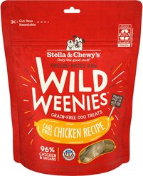 Stella & Chewy's Chicken Wild Weenies Freeze-Dried Raw Dog Treats, 3.25-oz bag
