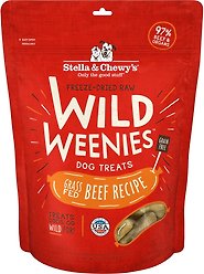 Stella & Chewy's Beef Wild Weenies Freeze-Dried Raw Dog Treats, 11.5-oz bag