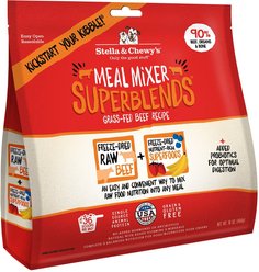 Stella & Chewy's SuperBlends Grass-Fed Beef Recipe Meal Mixers Freeze-Dried Raw Dog Food Topper, 16-oz bag