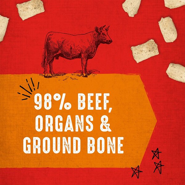 Show full view: Stella & Chewy's Carnivore Crunch Grass-Fed Beef Recipe Freeze-Dried Raw Dog Treats, 3.25-oz bag slide 3 of 10