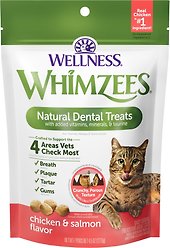 WHIMZEES by Wellness Natural Chicken & Salmon Dental Cat Treats, 127.6-g bag