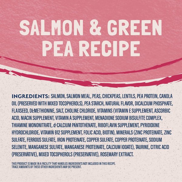 Show full view: Natural Balance Limited Ingredient Grain-Free Salmon & Green Pea Recipe Dry Cat Food, 4.54-kg bag slide 4 of 9