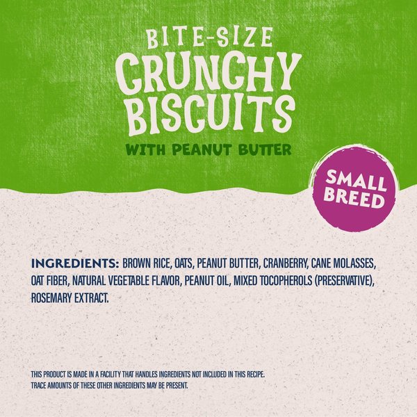 Show full view: Natural Balance Rewards Crunchy Biscuits with Peanut Butter Dog Treats, 227-g bag slide 5 of 10