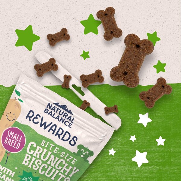 Show full view: Natural Balance Rewards Crunchy Biscuits with Peanut Butter Dog Treats, 227-g bag slide 4 of 10