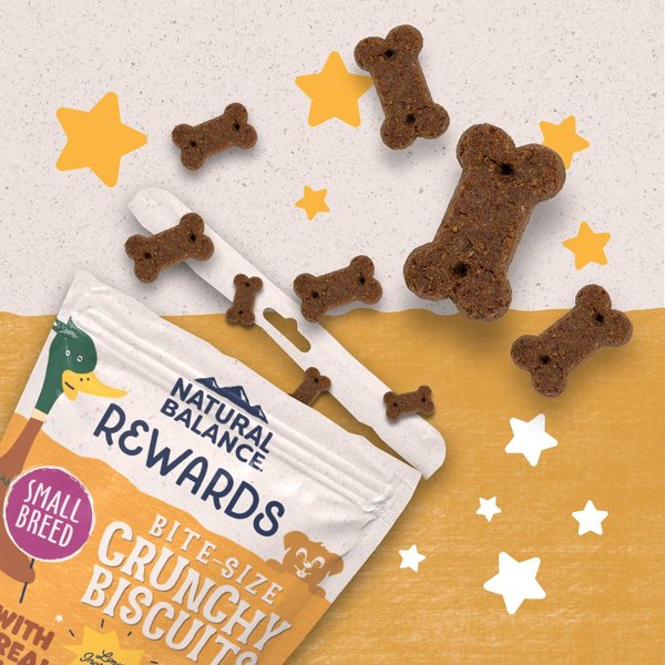 Show full view: Natural Balance Rewards Crunchy Biscuits with Real Duck Dog Treats, 227-g bag slide 4 of 10