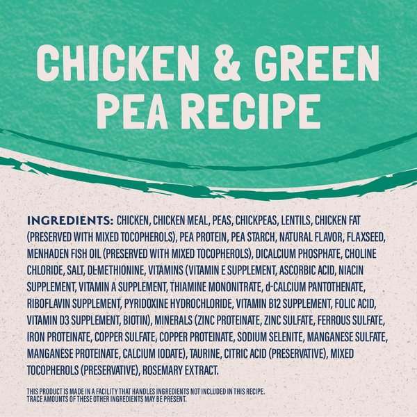 Show full view: Natural Balance Limited Ingredient Grain-Free Green Pea & Chicken Formula Dry Cat Food, 4.54-kg bag slide 4 of 9