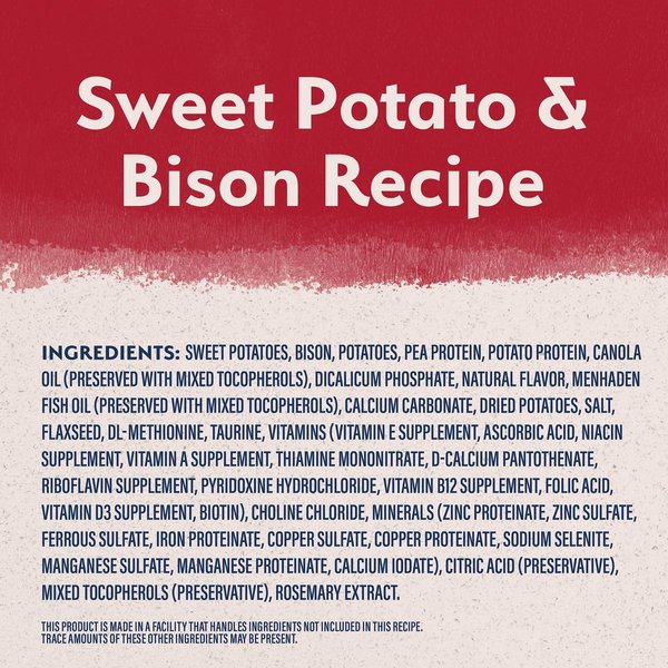 Show full view: Natural Balance Limited Ingredient Reserve Grain-Free Sweet Potato & Bison Recipe Dry Dog Food, 5.44-kg bag slide 4 of 9