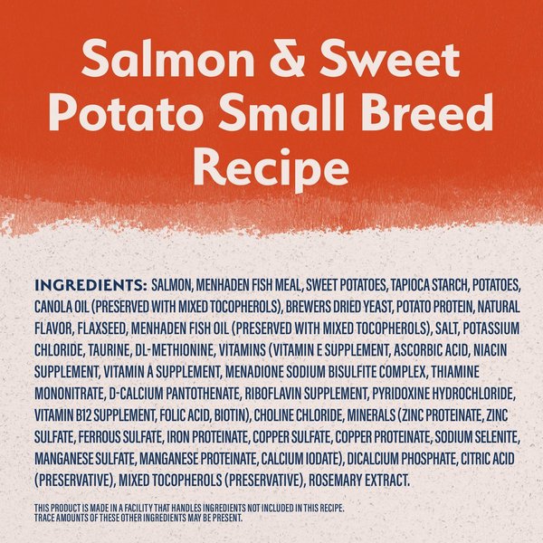 Show full view: Natural Balance Limited Ingredient Grain-Free Salmon & Sweet Potato Small Breed Bites Recipe Dry Dog Food, 5.44-kg bag slide 3 of 9