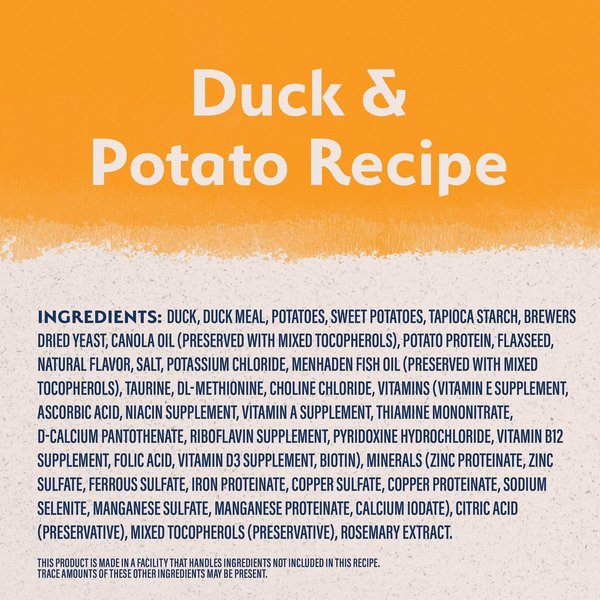 Show full view: Natural Balance Limited Ingredient Reserve Grain-Free Duck & Potato Recipe Dry Dog Food, 9.98-kg bag slide 4 of 8