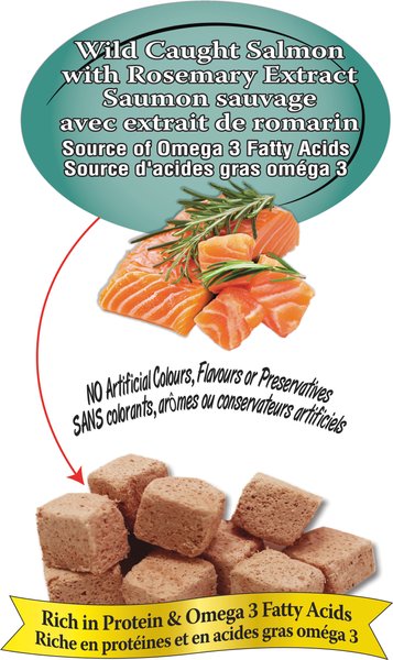 Show full view: Benny Bullys Pillow Pack Mini Bits Salmon & Rosemary Extract Freeze-Dried Dog Treats, 14-g bag slide 3 of 4