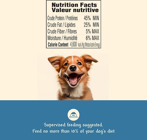 Show full view: Benny Bullys Chicken Heart Mini Bits Raw Freeze-Dried Dog Treats, 38-g bag slide 5 of 6