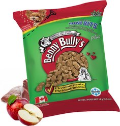Benny Bullys Pillow Pack Mini Bits Beef Liver Plus Apple Freeze-Dried Dog Treats, 18-g bag